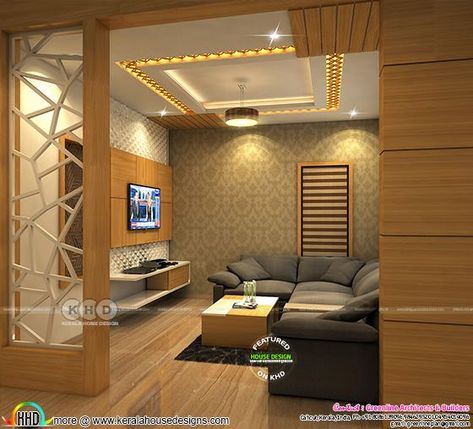 Living Area Partition Design, Drawing Room Interior, Living Room Tv Unit Designs, Interior Design Per La Casa, Hall Interior Design, Ceiling Design Living Room, Modern Bedroom Interior, Hall Interior, Living Room Partition