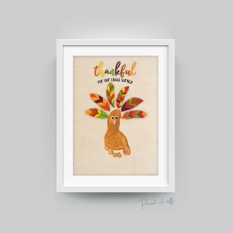 Turkey Footprint, Memory Diy, Thankful For Us, Footprint Craft, First Thanksgiving, Footprint Art, Thanksgiving Kids, Baby Footprints, Baby Memories