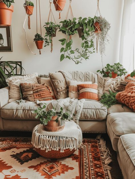 17 Boho Chic Living Room Design Ideas Small Living Room Ideas Boho Chic, Chic Living Room Design, Rustic Boho Living Room, Cozy Boho Living Room, Boho Apartments, Bohemian Living Room Decor, Bohemian Style Decor, Boho Chic Living Room, Bohemian Living Rooms