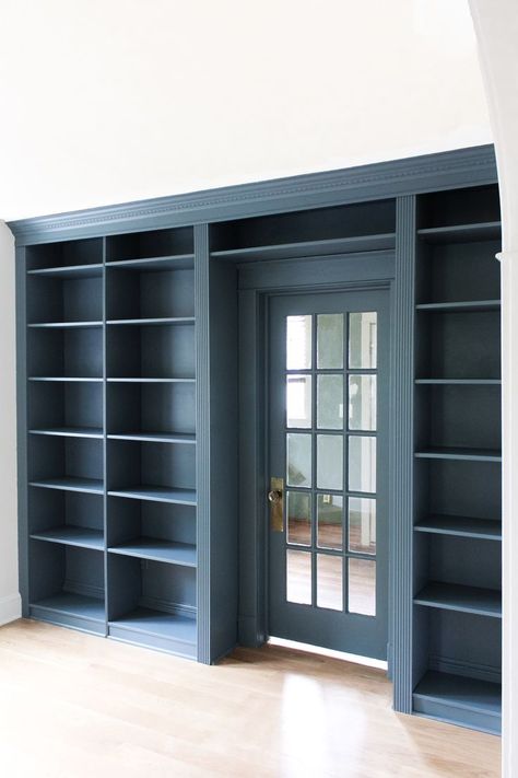 Open bookshelves