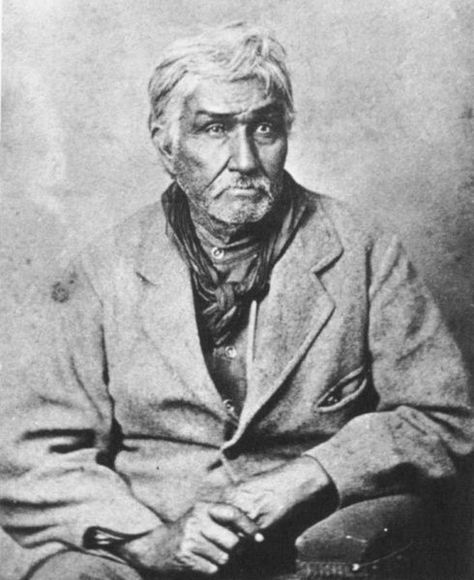 An A1 poster sized print, approx 23"x33" (841x594mm). JESSE CHISHOLM (1806-1868).   American frontiersman and probable eponym of the Chisholm Trail. chisholm, frontiersman, jessie, moustache, settler. Image supplied by Granger Art on Demand. Product ID:12349081_80444_0 Chisholm Trail, Indian Territory, Calamity Jane, Cherokee Indian, Wilde Westen, Into The West, Texas History, Native American History, Mountain Man