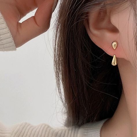 Smarter Shopping, Better Living! Aliexpress.com Black Heart Earrings, Enamel Stud Earrings, Girl Friendship, Korean Earrings, Ear Jacket Earring, Unusual Earrings, Ear Earrings, Design Minimalista, Fine Earrings