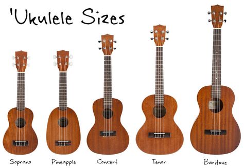 Kunci Ukulele, Ukulele Sizes, Akordy Gitarowe, Ukulele Art, Ukulele Chords Chart, Cool Ukulele, Ukulele Chords Songs, Ukulele Music, Ukulele Lesson