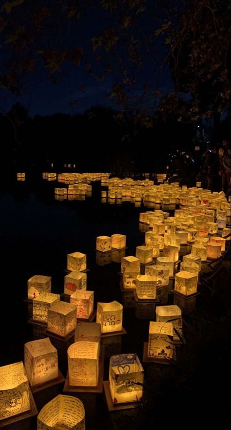 Water Lantern Festival, Arte Van Gogh, Photographie Portrait Inspiration, Art Ancien, Lantern Festival, Pretty Landscapes, Shoes And Boots, Aesthetic Images, Floral Dresses