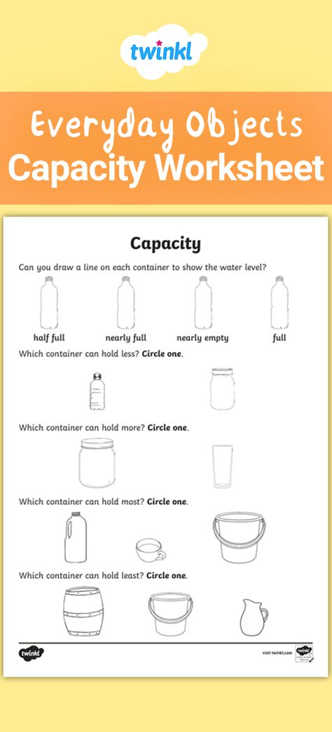 Volume Worksheets For Grade 2, Capacity Worksheets Grade 3, Volume And Capacity Worksheets Grade 3, Capacity Worksheets Grade 2, Measuring Capacity Worksheet, Capacity Activities Grade 1, Capacity Worksheets For Kindergarten, Measurements Worksheet For Grade 2, Capacity Worksheet Grade 1