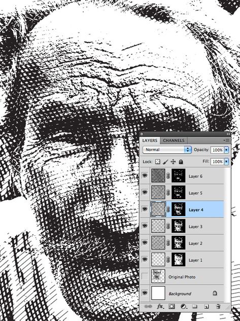 Turn a Photo into an Engraved Illustration Using Photoshop Scribble Drawings, Halftone Art, Adobe Illustrator Pattern, Photoshop Editing Tutorials, Engraved Illustration, Portrait Edit, Photoshop Tutorial Typography, Sketch Photoshop, Free Brushes