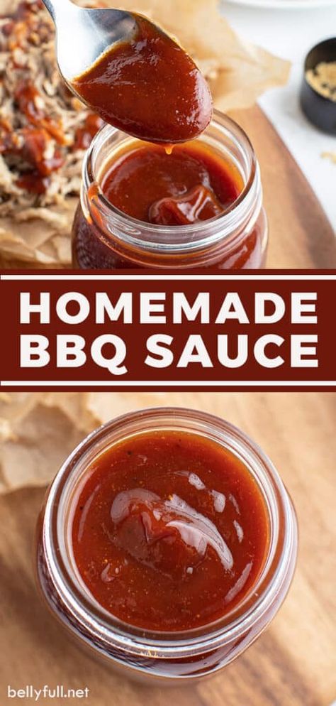 Bbq Sauces Recipes, Easy Homemade Bbq Sauce, Sauce Ideas, Barbecue Sauces, Delicious Sauces, Bbq Sauce Homemade Easy, Food Sauces, Make Bbq Sauce, Homemade Bbq Sauce Recipe