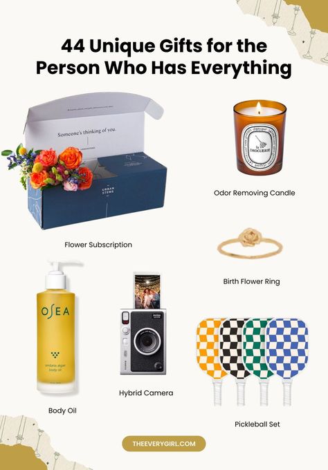 From birth month rings to a flower subscription, check out our entire 2023 holiday gift guide for more gift ideas for the person on your list who has everything. Christmas Gifts For My Mom, The Best Christmas Gifts, Gifts Under $100, Useful Christmas Gift Ideas, Gifts For The Person Who Has Everything, Holiday Gift Guide 2023, Gift Guides 2024, Non Material Gifts, Holiday Gift Guide 2024