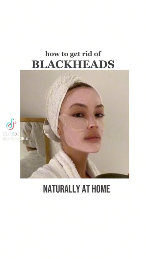 #Blackheads #Homemade #Skincare #TikTok #NutritionTips #FitnessTips #Wellness #HealthyLiving #HealthyLifestyle #HealthTips #FitLife #SelfCare Homemade Skincare, Rid Of Blackheads, Natural Face Skin Care, Basic Skin Care Routine, Clear Skin Tips, Perfect Skin Care Routine, Get Rid Of Blackheads, Facial Skin Care Routine, Pretty Skin Care