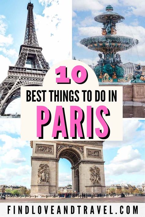 Your ultimate travel guide for the top 10 attractions you must-see in Paris! This Paris guide is perfect for first-timers and covers Paris must-see attractions along with off the beaten path places as a bonus! Paris travel | Paris France | Paris Itinerary | Paris things to do in | Paris photography spots | Eiffel Tower photos | Louvre | Versailles | Notre Dame | Paris hidden gems | Paris attractions | Paris first timers | Europe travel | beautiful destinations | Paris Museums | 4 days in Paris Must Do In Paris, Paris Must See, 5 Days In Paris, Paris Things To Do, Paris Itinerary, Things To Do In Paris, Paris Travel Tips, Paris France Travel, Paris Guide