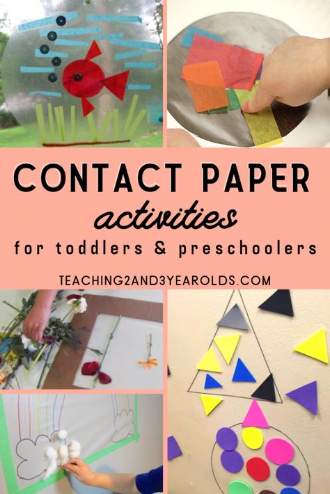 Learn how to utilize contact paper for toddler art activities, fine motor learning, sorting activities, and more. #art #toddler #preschool #contactpaper Paper Activities For Toddlers, Contact Paper Activities, Toddler Art Activities, Contact Paper Crafts, Paper Activities, Rainbow Activities, Lesson Plans For Toddlers, Art Activities For Toddlers, Nature Collage