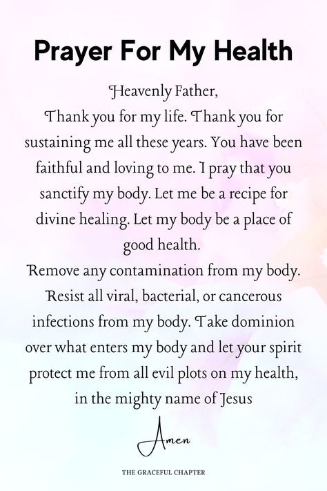 Health Prayers Strength, Prayers For Health And Healing For Myself, Spiritual Prayers For Health And Healing, Prayers For Medical Procedures, Pray For Health And Healing, God Prayers For Healing, Best Prayers For Healing, Prayers For The Mind, Prayers For Worrying About Health