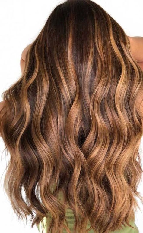 Rambut Brunette, Halloween Hairstyles, Brown Hair Shades, Gorgeous Hair Color, Fall Hair Color For Brunettes, Caramel Highlights, Brown Hair Balayage, Hair Color Highlights, Hair Shades