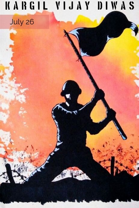 Kargil Vijay Diwas Army Soldier Painting, Indian Soldier Drawing Easy, Kargil Vijay Divas Poster Drawing, 15 Aug Drawing, Kargil Vijay Diwas Creative Poster, Kargil Day Poster, Poster On Kargil Vijay Diwas, Indian Soldiers Painting, Army Sketches Soldiers