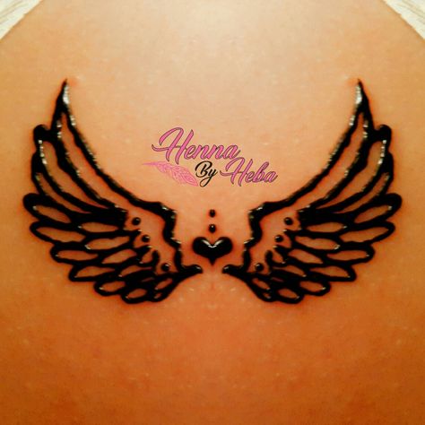 Henna wings Tattoo Wings, Blessed Tattoos, Henna Inspo, Best Wings, Wing Tattoo, Eagle Wings, Modern Tattoos, Black Tattoo, Henna Tattoos