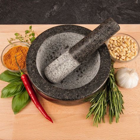 Photography Tea, Stone Mortar, Salsa Guacamole, Stone Granite, Mortar Pestle, How To Make Pesto, Mexican Cooking, Spice Grinder, Kitchen Spices