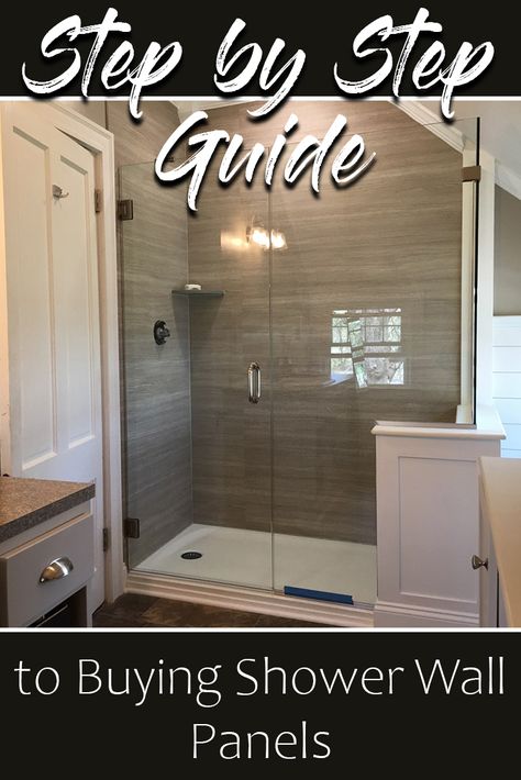 A Step by Step Guide to Buying Shower Wall Panels Waterproof Shower Wall Panels, Laminate Wall Panels, Cleaning Shower Tiles, Shower Alcove, Shower Grout, Bathroom Shower Panels, Tub To Shower Conversion, Wall Panel System, Shower Conversion