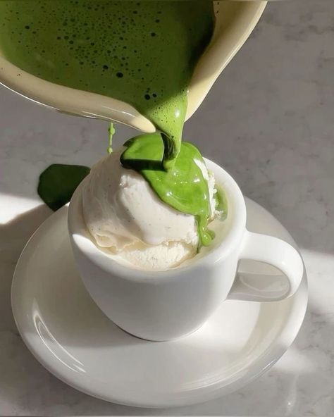 Matcha Affogato, Vintage Nature Wallpaper, Luxury Bakery, Creating Reality, Skincare Shopping, Aesthetic Weather, Sweet Lunch, Matcha Cafe, Matcha Ice Cream