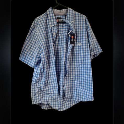 Nwt Short Sleeve Button Down, Blue And White Checks Blue Button Down, Blue Button Up, Red Long Sleeve Shirt, Afton Family, T Dress, Downtown Girl, Button Down Shirt Mens, Plaid Flannel Shirt, Poplin Shirt