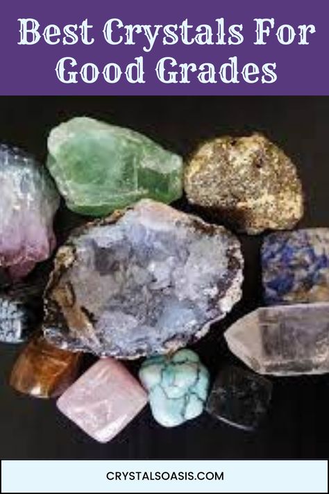 best crystals for good grades Our Senses, Crystal Uses, Best Crystals, Power Crystals, Good Grades, To Study, Things To Come, Energy, Crystals