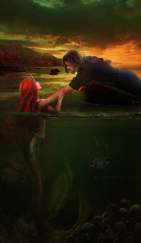 Mermaids Kissing, Dark Mermaid, Mermaid Artwork, Fantasy Mermaids, Mermaid Drawings, Mermaid Pictures, Magical Things, Mermaids And Mermen, Mermaid Life