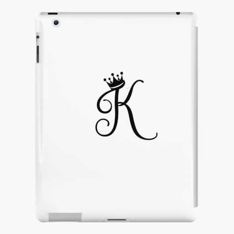 The Letter K Tattoo, K Initial Tattoo Letter K Design, K Tattoo Letter With Crown, K With Crown Tattoo, K Tatoos Design, Letter K Tattoo Small, K Tattoo Design, K Alphabet Design, Letter K With Crown