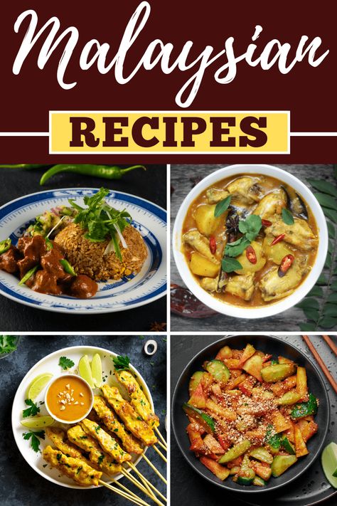 From curries to fruit salads to meaty stews, try these Malaysian recipes for something fun and unique. Your family will gobble them up! Burmese Recipes, Malaysia Recipes, Malaysian Curry, Simple Dinner Recipes, 3 Ingredient Dinners, Nyonya Food, Malaysian Recipes, Travel Malaysia, 2023 Recipes