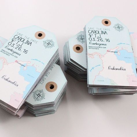 Wedding Colombia, Wedding Luggage, Colombia Map, Luggage Tags Wedding, Magnet Design, Anniversaire Harry Potter, Save The Date Karten, Destination Wedding Planning, Save The Date Magnets