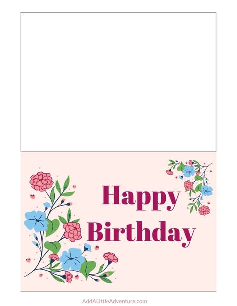 Printable Happy Birthday Cards - Add A Little Adventure Birthday Tags Printable, Birthday Wine Bottle Labels, Birthday Wine Bottles, Birthday Candy Bar Wrappers, Free Printable Birthday Cards, Birthday Wine Label, Time To Run, Candy Bar Birthday, Happy Birthday Cards Printable