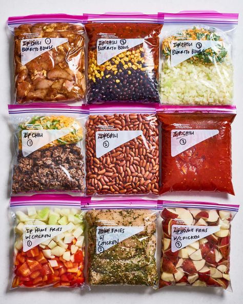 Meal Prep Plans | Kitchn Instapot Meals, Freezer Dinners, Dehydrated Foods, Slow Cooker Freezer Meals, Freezable Meals, Survival Hacks, Freezer Meal Planning, Prep Meals, Dry Mixes