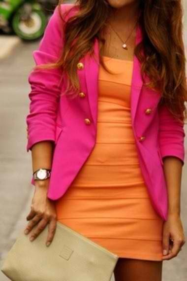 Colorful! Asos Fashion, Style Finder, Mode Chic, Virtual Stylist, Pink Blazer, Looks Style, Mode Style, Look Chic, Girly Girl