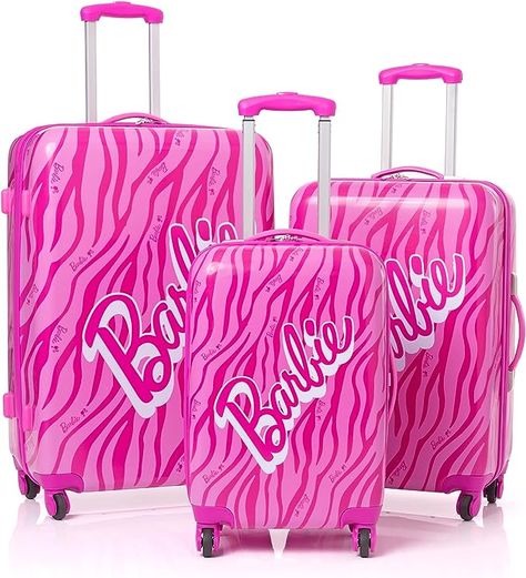 Barbie Suitcase, Pink Suitcase, Childrens Luggage, Barbie Gifts, Barbie Logo, Toy Playset, Best Travel Accessories, Pink Doll, Pink Zebra