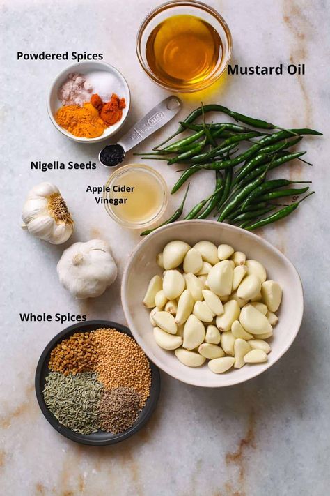 Garlic Pickle Recipe Indian, Garlic Pickle Recipe, Pickle Garlic, Garlic Pickles, Indian Pickle Recipe, Indian Pickles, Yellow Mustard Seeds, Punjabi Style, Pickle Recipe