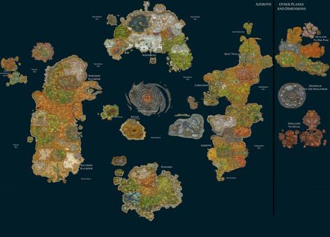 World Of Warcraft Map, Warcraft Map, Azeroth Map, Wow Of Warcraft, World Of Warcraft Game, Fantasy Map, Sunset Wallpaper, More Wallpaper, New Wallpaper