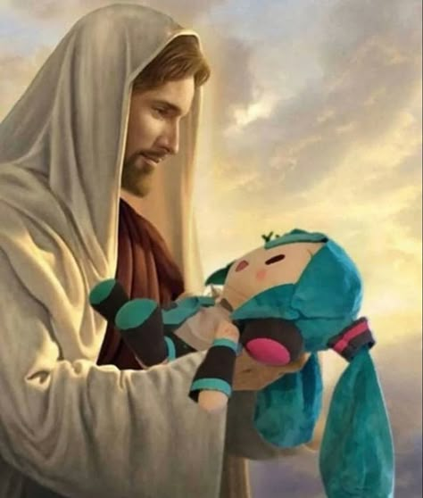 Hatsune Miku, The Sky, Jesus, On Twitter, Twitter