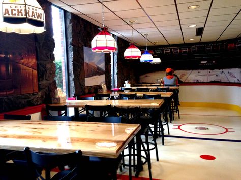 Hockey Bar Ideas, Hockey Arena, Bar And Grill, Bar Menu, Bar Area, Sport Hockey, Bar Areas, Sports Bar, Menu Planning