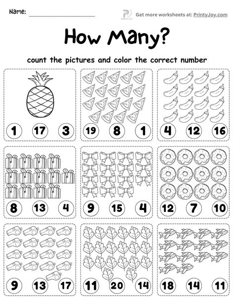 Counting Objects Worksheets 1-20 Free Kindergarten Counting To 20 Activities, Counting From 1-20 Activities, Free Counting Worksheets Kindergarten, 1 To 20 Worksheets Preschool, Counting To 30 Worksheets Free Printable, Counting Activities Preschool 1-20, Count To 20 Activities, Counting 10-20 Worksheets, Counting Worksheets For Kindergarten 1-20