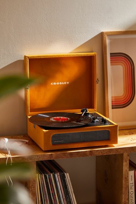 Bluetooth Record Player, Retro Record Player, Vinyl Player, Vinyl Record Player, Record Players, Vintage Records, Record Player, Retro Aesthetic, My New Room