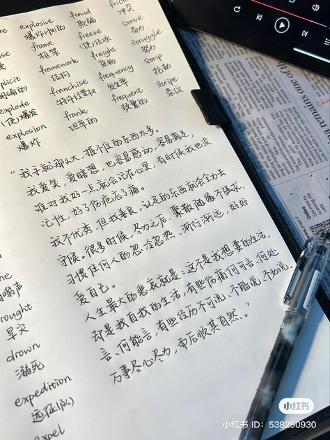 Chinese Notes Mandarin Language, Chinese Language Study Notes, How To Study Chinese, Chinese Literature Aesthetic, Chinese Language Learning Aesthetic, Learning Chinese Notes, Learning Mandarin Aesthetic, Study Korean Notebook, Chinese Notes Aesthetic