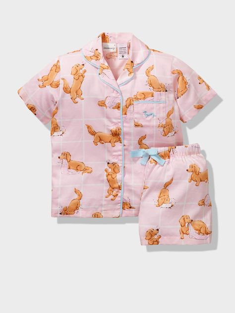 W2A HS JNR GIRLS PENNY PJ SET(Multi , 5) Cute Pajama Sets, Peter Alexander, Kids Pjs, Pj Shorts, Mens Sleepwear, Cute Pajamas, Everything Pink, Kids Outfits Girls, Kids Pajamas