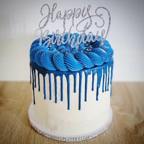 Blue drip cake Blue Drip Cake, Confirmation Cake Topper, Confirmation Cake, Blue Drip, Confirmation Cakes, Drip Cake, Drip Cakes, Cake Topper, Cake Toppers