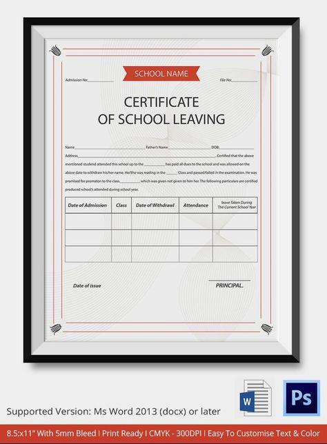 Classroom Certificates, School Leaving Certificate, Certificate Format, Real Fake, Free Certificate Templates, Birth Certificate Template, Certificate Design Template, Awards Certificates Template, Divorce Papers