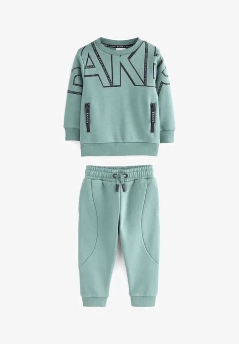 Letter Sweater, Baker Baker, Boys Logo, Boys Tracksuits, Kids Activewear, Boys Joggers, Baby Dress Patterns, Sweat Joggers, Sweat Set