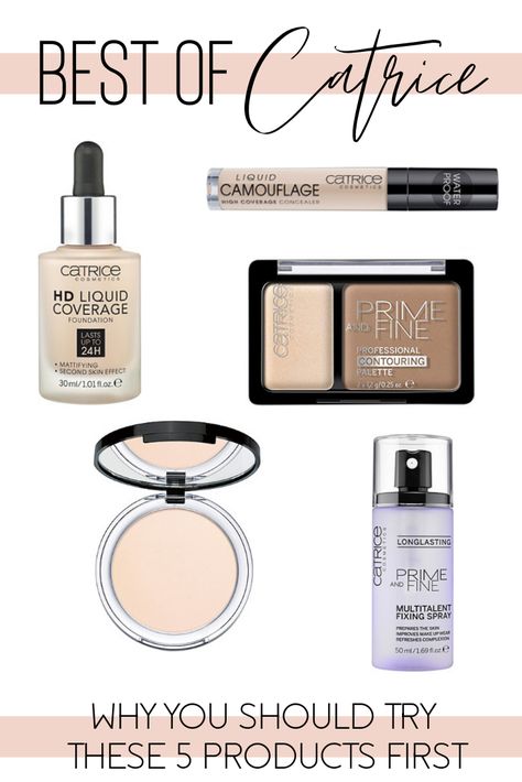 Catrice is an affordable beauty brand rapidly growing in popularity. If you've been eyeing this brand, try these 5 best beauty products from Catrice first. Best Catrice Products, Catrice Makeup, Smudge Makeup, Basic Makeup Kit, Drugstore Hair Products, Affordable Beauty Products, Makeup Favorites, Wishlist Ideas, Makeup For Older Women