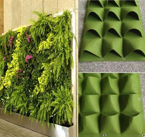 How to Start a DIY Vertical Garden (and 7 Ideas You Should Try) Kebun Herbal, Living Wall Planter, Taman Diy, Vertical Vegetable Garden, Vertical Herb Garden, Vertical Garden Wall, Vertical Garden Diy, Budget Garden, Vertical Gardens