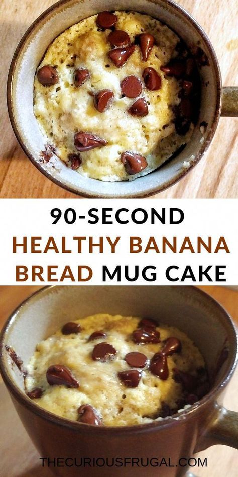 This is a must-try healthy snack!  A super easy microwave mug cake that’s so delicious and gluten-free too! #desserts #healthydesserts #healthysnacks #glutenfree #mugcake #bananabread #chocolate #singleserving #almondflour #healthybreakfast Easy Microwave Mug Cake, Mug Cake Micro Onde, Microwave Banana Bread, Microwave Mug Cake, Banana Bread Mug, Banana Mug Cake, Microwave Mug, Mug Cake Microwave, Gluten Free Banana Bread