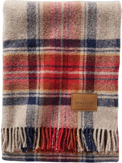 Pendleton Fabric, Vintage Wool Blanket, Pendleton Blanket, Fringe Fabric, Wool Throw Blanket, Pendleton Woolen Mills, Plaid Throw, Camping Blanket, Wool Throw