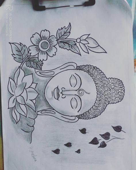 Buddha Pencil Sketch Art, Goddesses Drawing, Buddha Pencil Sketch, Aari Work Designs Pattern Hand Embroidery, Pencil Sketch Art, Cartoon Wall Painting, God Drawing, Sketch Images, Computer Drawing