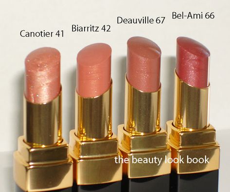 Chanel Rouge Coco Shines: Canotier, Biarritz, Deauville & Bel-Ami | The Beauty Look Book Revlon Lip Butter, Chanel Rouge Coco Shine, Chanel Lip, Red Lipstick Shades, Bobbie Brown, Fall Lipstick, Chanel Lipstick, Chanel Rouge, Beautiful Lipstick