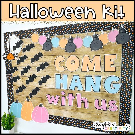 Halloween Employee Board, Fall School Bulletin Boards Elementary, Halloween Bulletin Boards For Preschool, Fall Bulletin Boards For Elementary, October Bulletin Board Ideas, Halloween Bulletin Board Ideas, Fall Bulletin Board Ideas, Reading Bulletin Board, Monkey Room